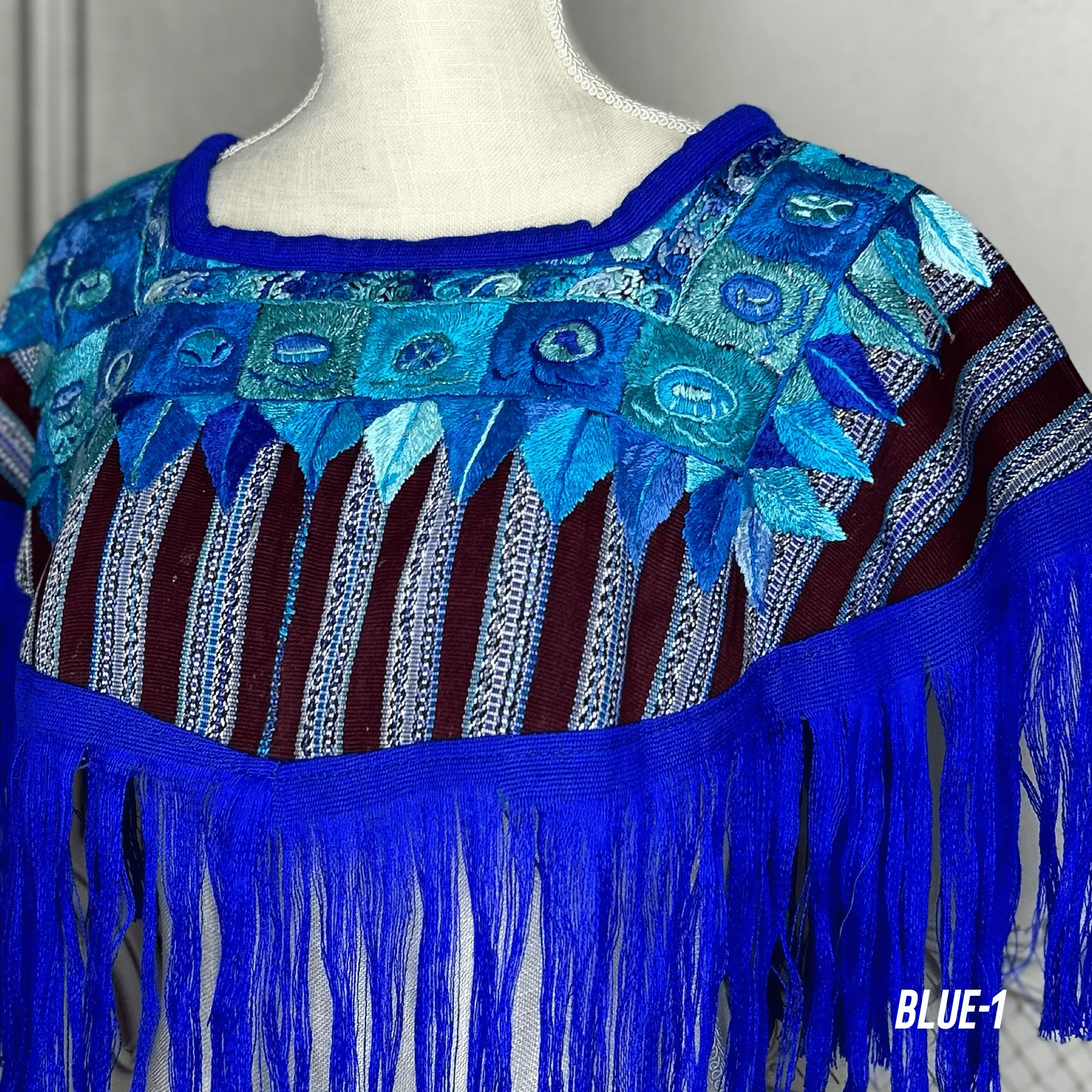 Handmade Fringed Guatemalan Cape