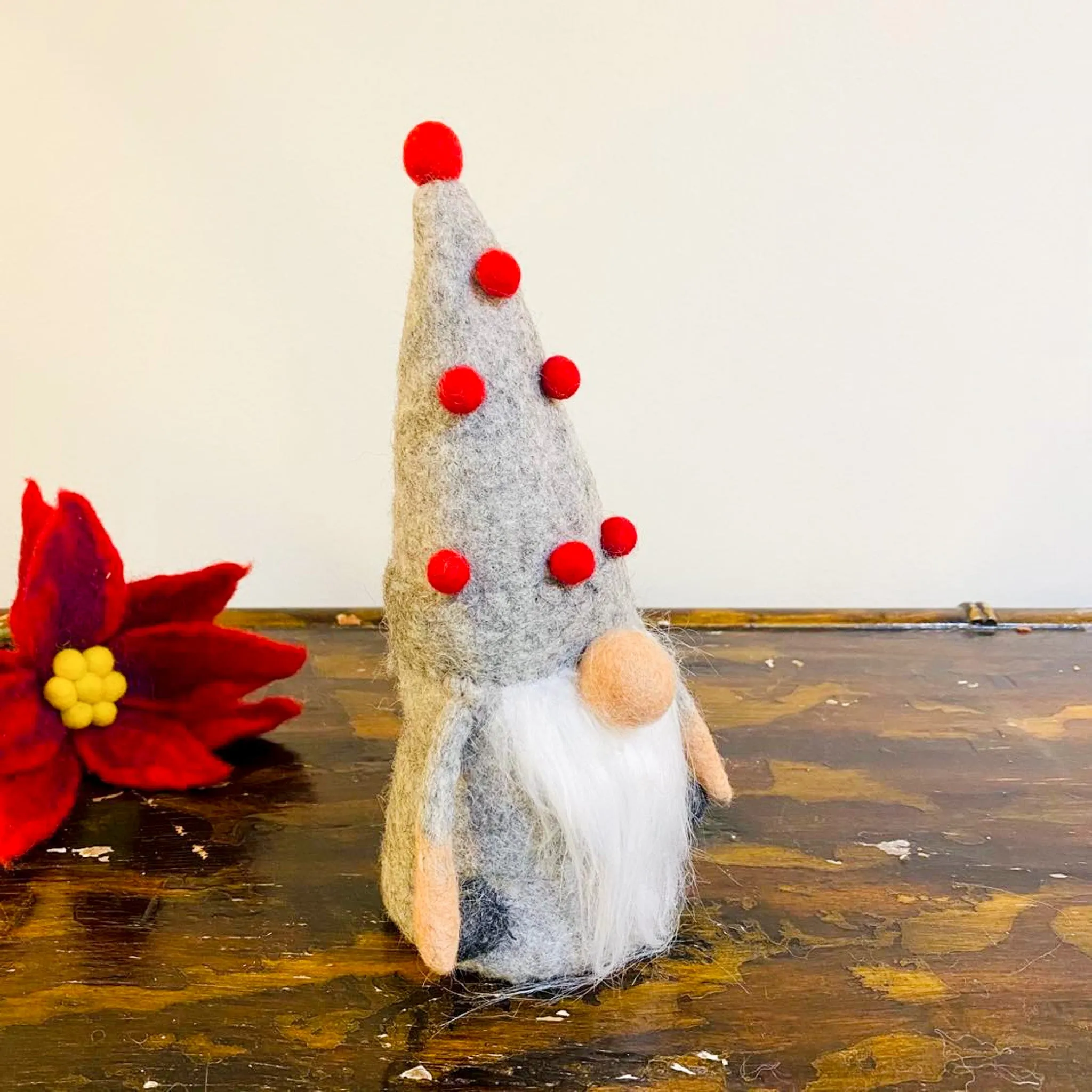 Handmade Holiday Santa Gnome Decoration