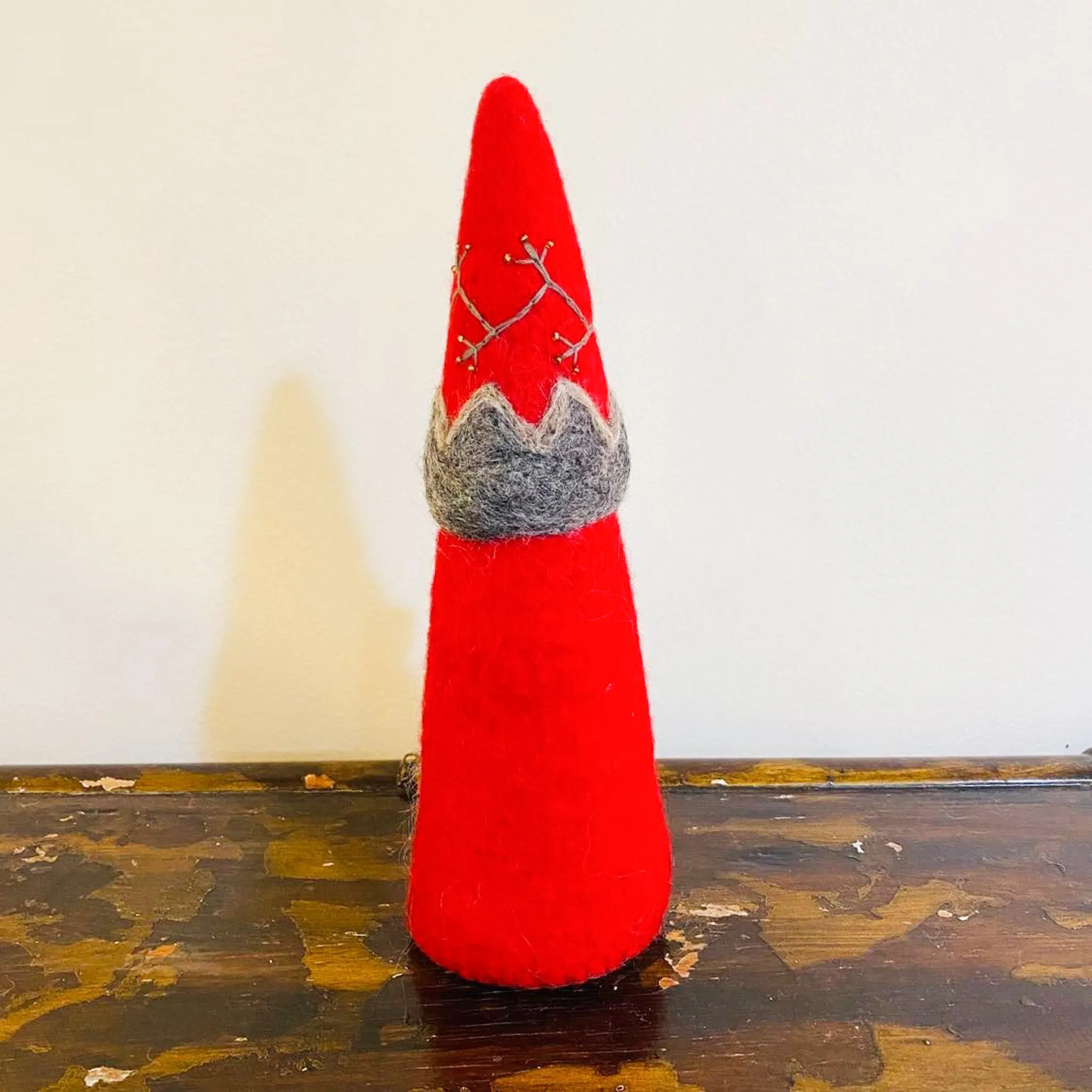 Handmade Holiday Santa Gnome Decoration