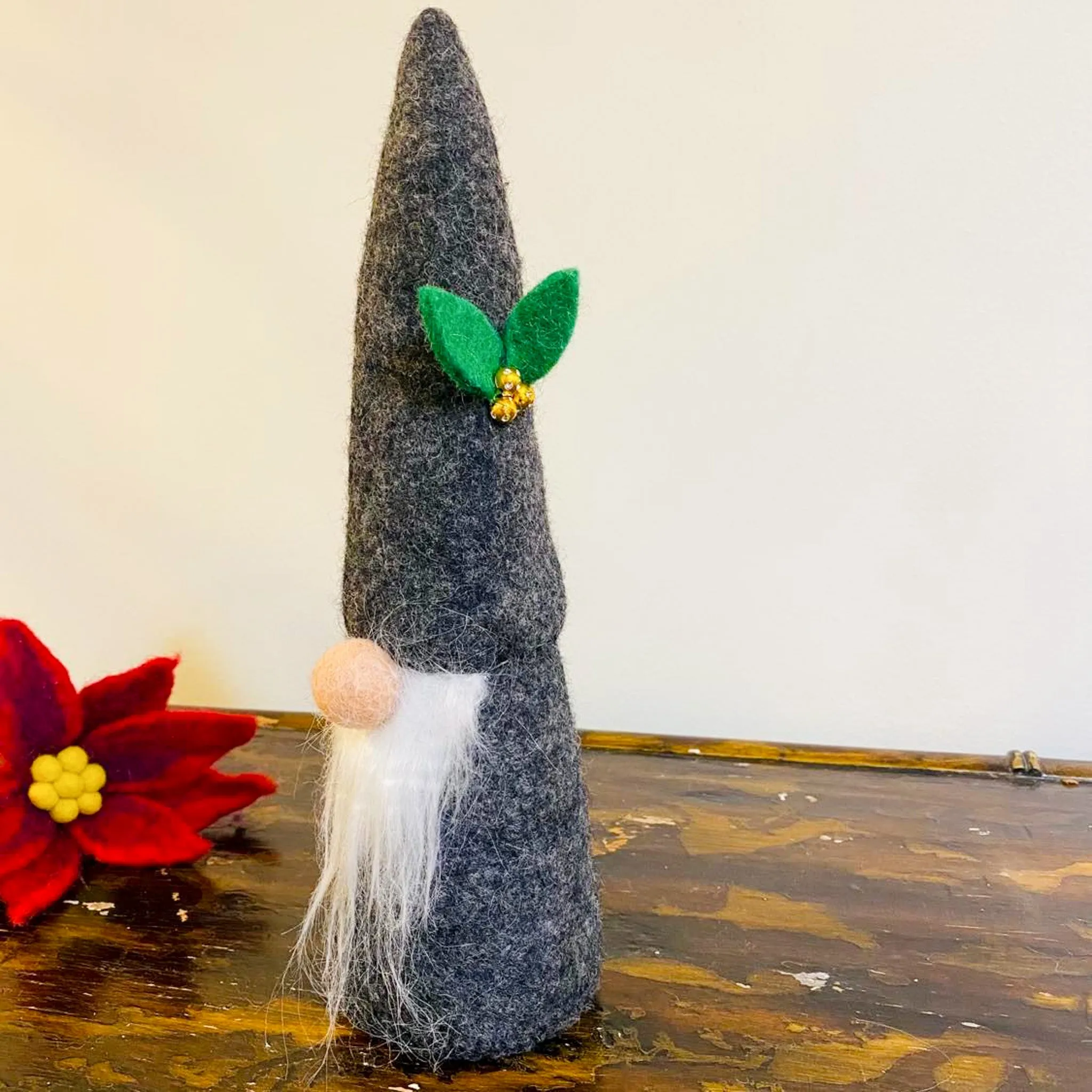 Handmade Holiday Santa Gnome Decoration