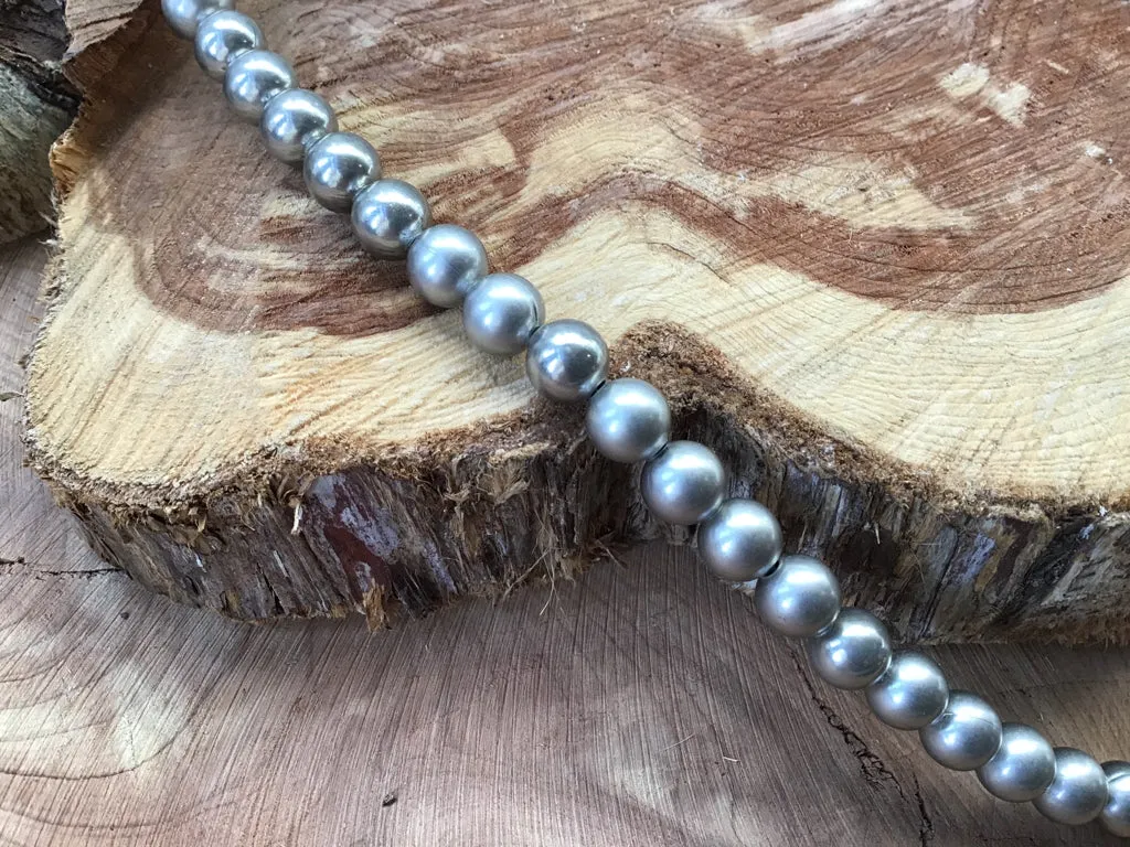 Handmade Silver Plated Navajo Pearls Necklace 20