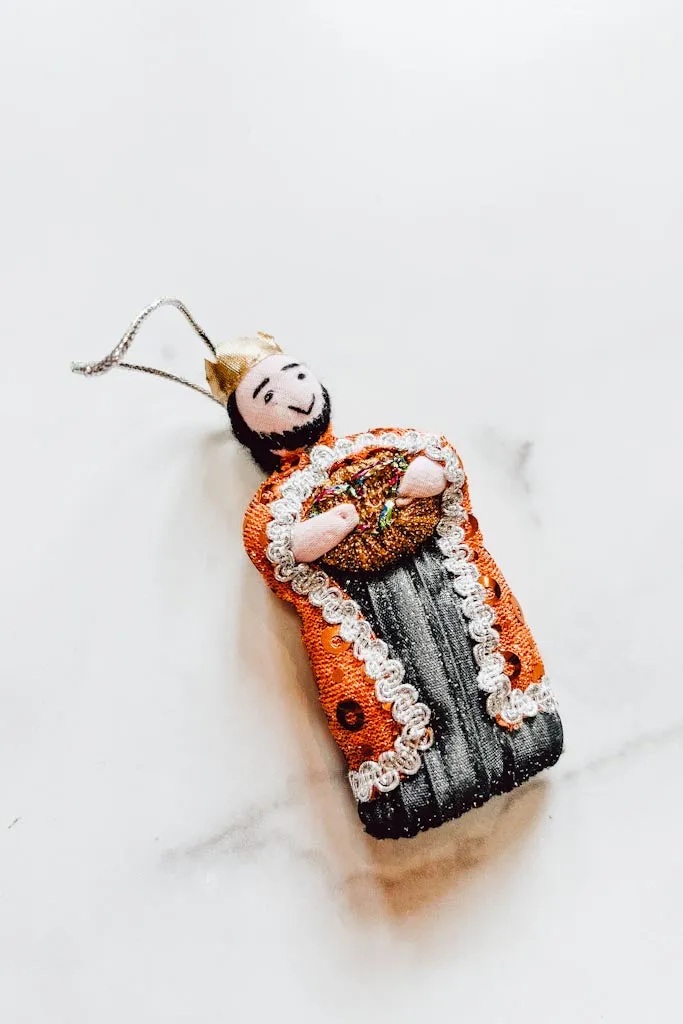 Handmade Sparkly Wiseman Ornament