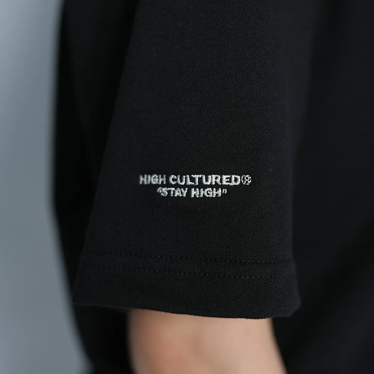 High Embroidered Box Logo Loose Tee - 1039