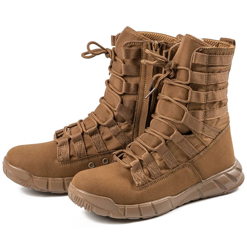 Hiking Desert Solid Color Portable Men Ankle Boots