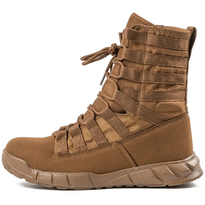 Hiking Desert Solid Color Portable Men Ankle Boots