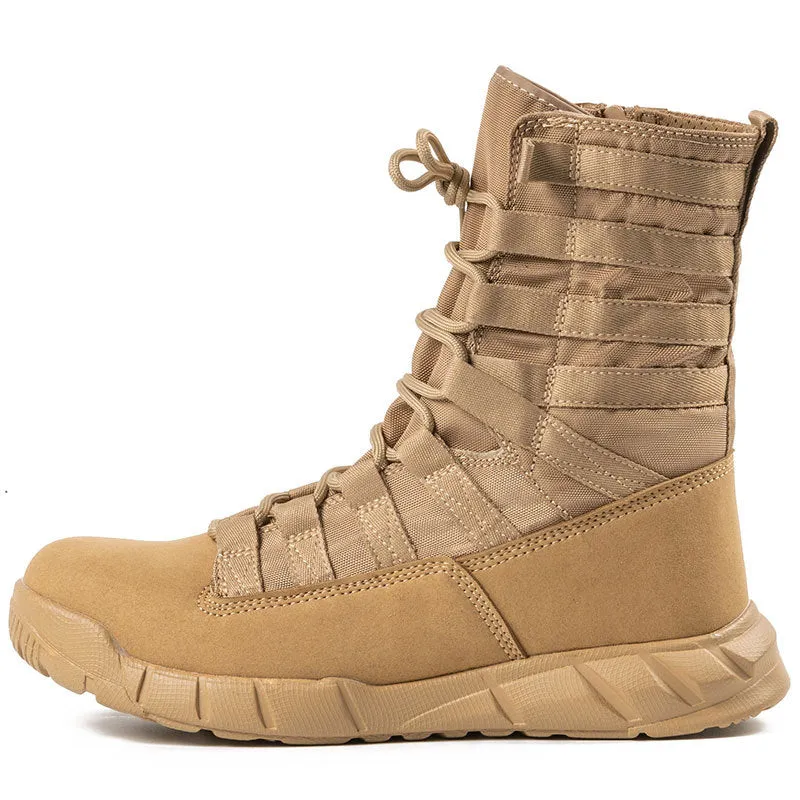 Hiking Desert Solid Color Portable Men Ankle Boots