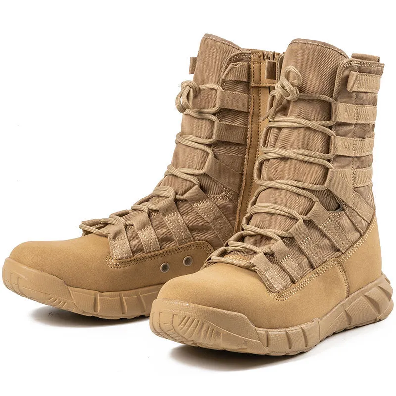 Hiking Desert Solid Color Portable Men Ankle Boots