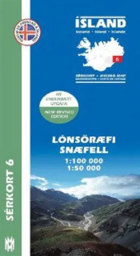 Hiking Map 6 - Lónsöræfi, Snæfell - 1:100.000