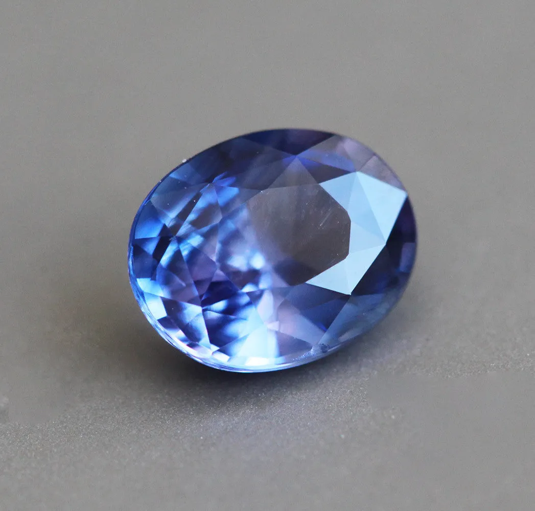 Loose 1.28 Ct Oval Blue-Violet Sapphire