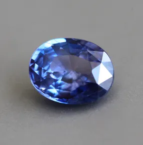 Loose 1.28 Ct Oval Blue-Violet Sapphire