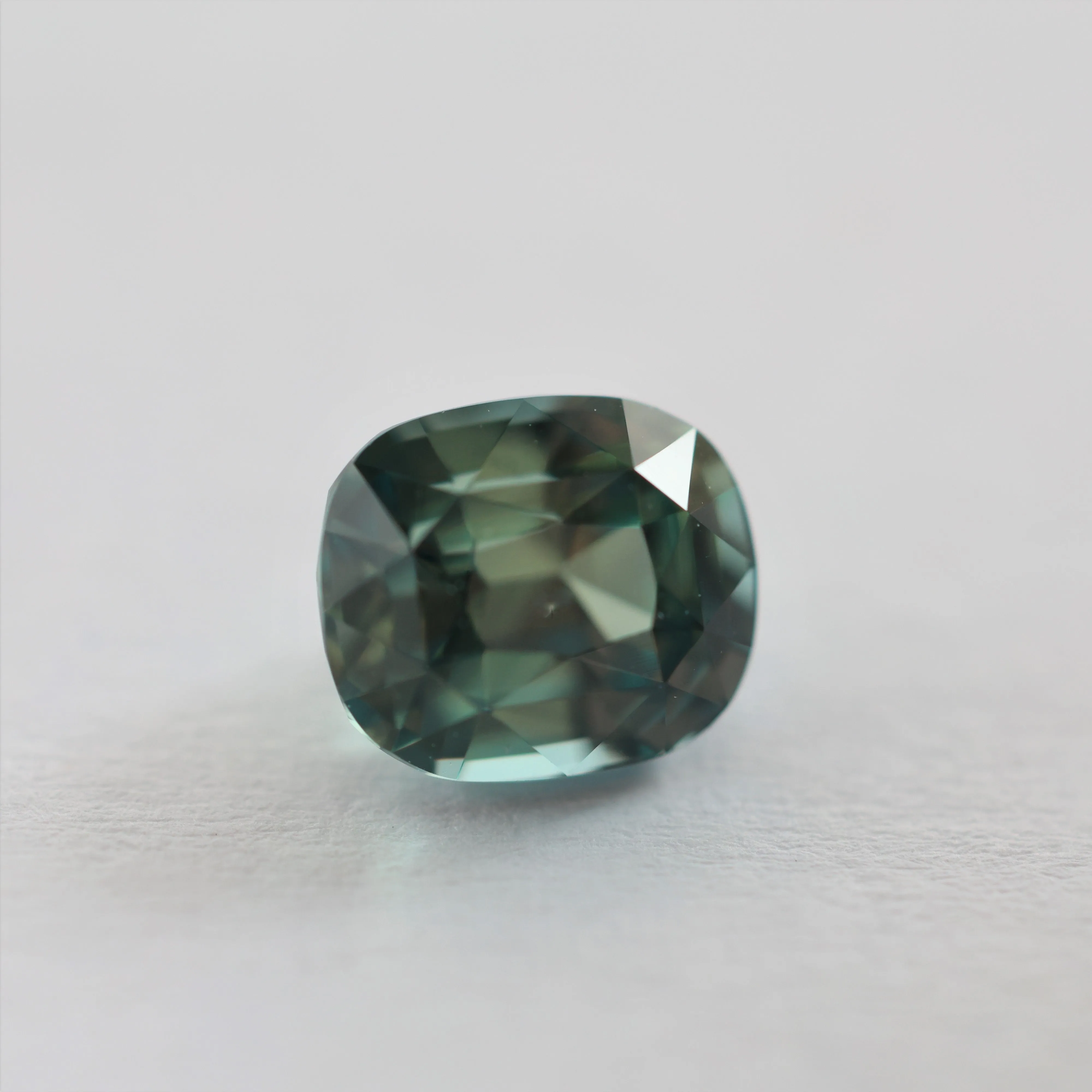 Loose 1.95 Ct Cushion Green Sapphire