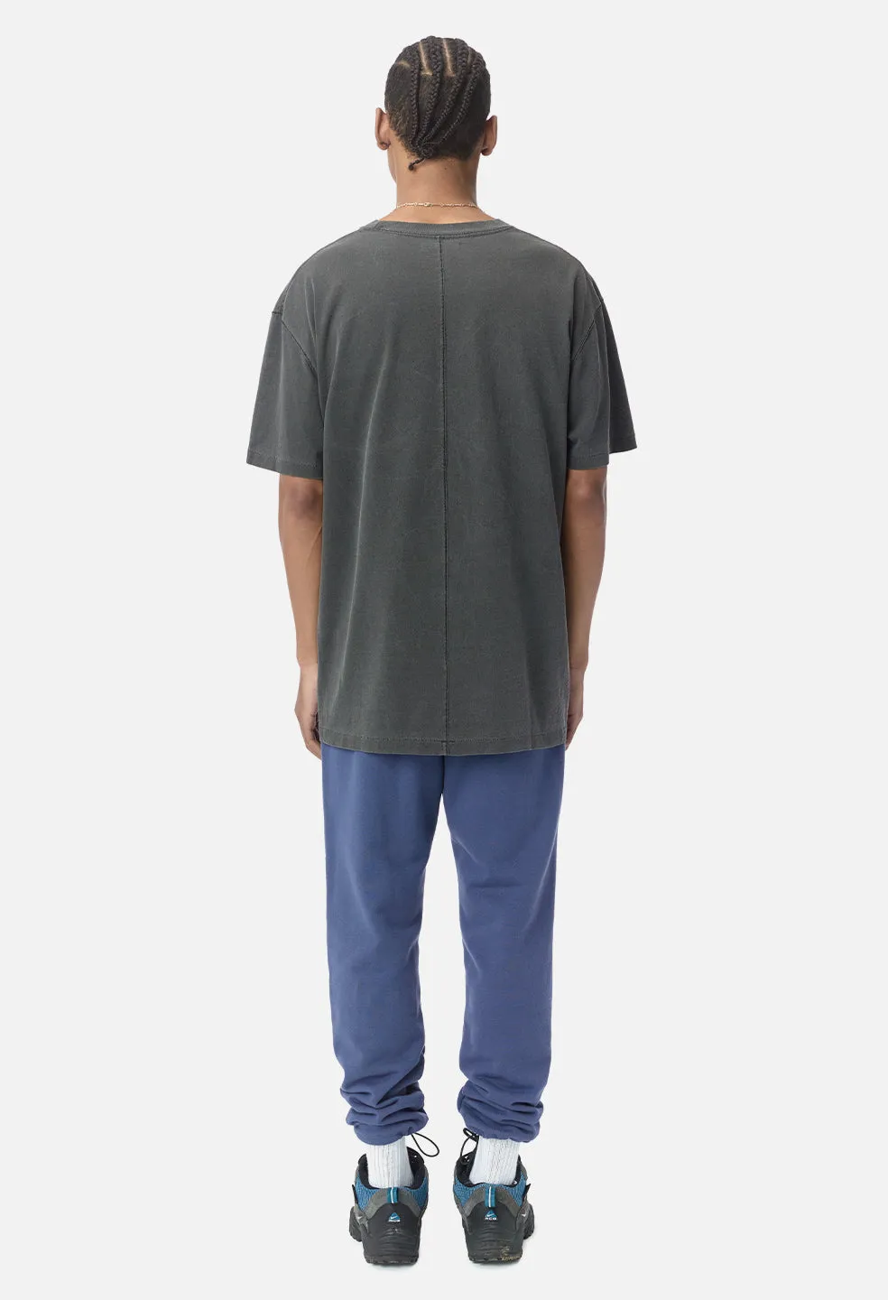 Loose Stitch Pocket Tee / Washed Black