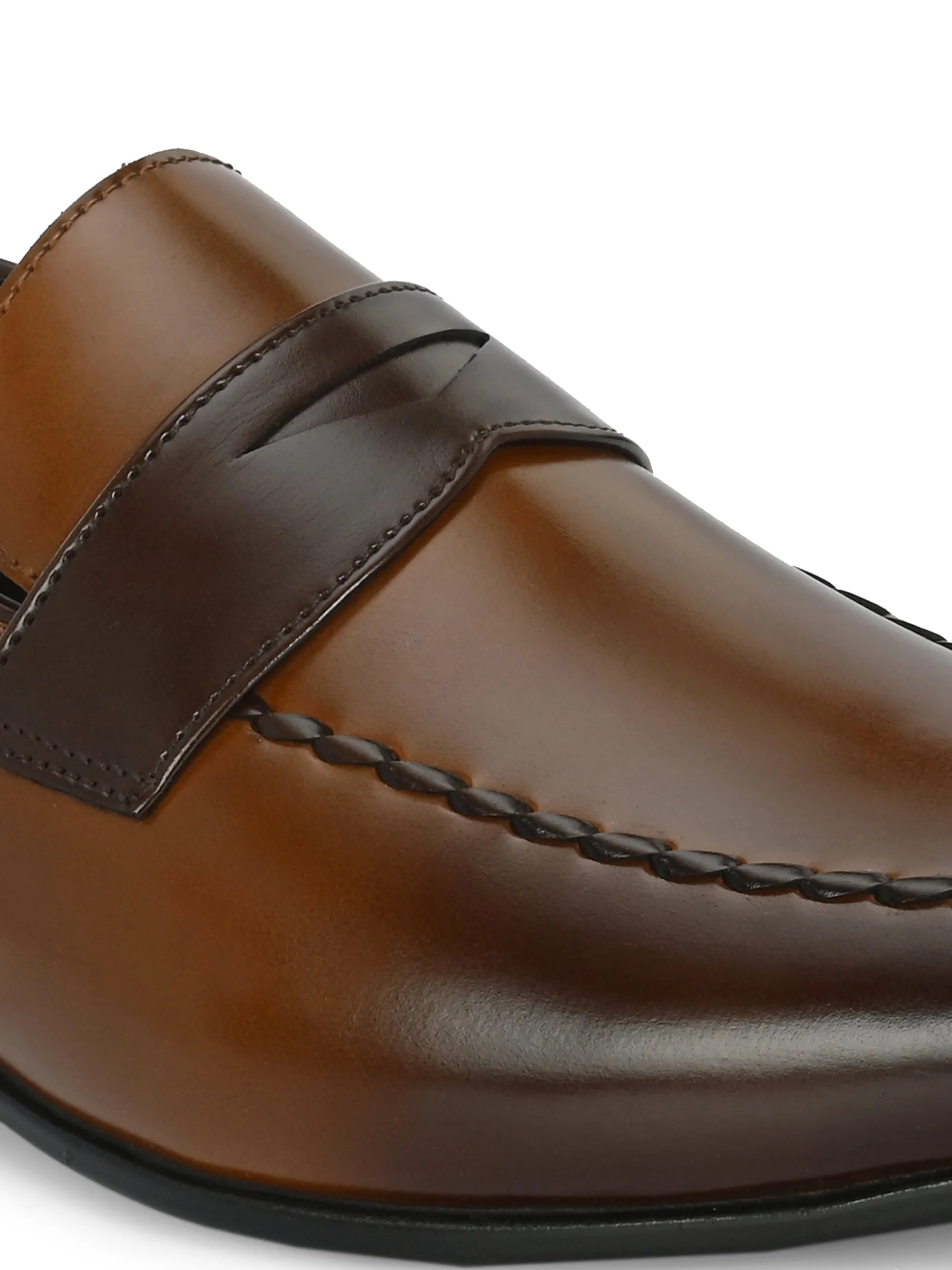 Luwak Tan Formal Slip-Ons