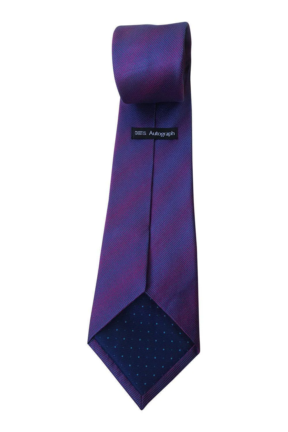 MARKS & SPENCER Autograph Purple Silk Tie (59")