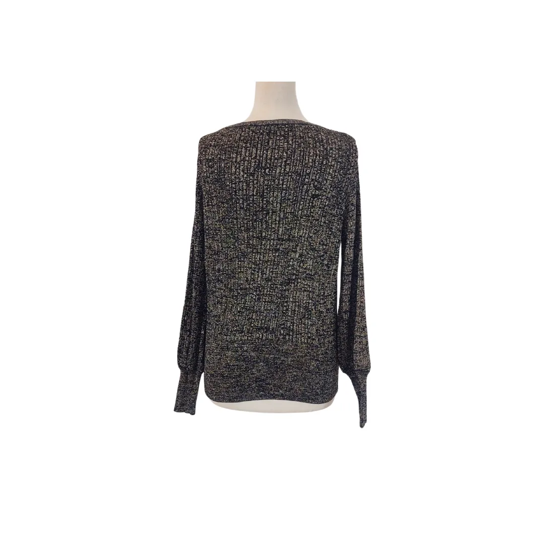 Marks & Spencer Black and Gold Metallic Top | Like new |