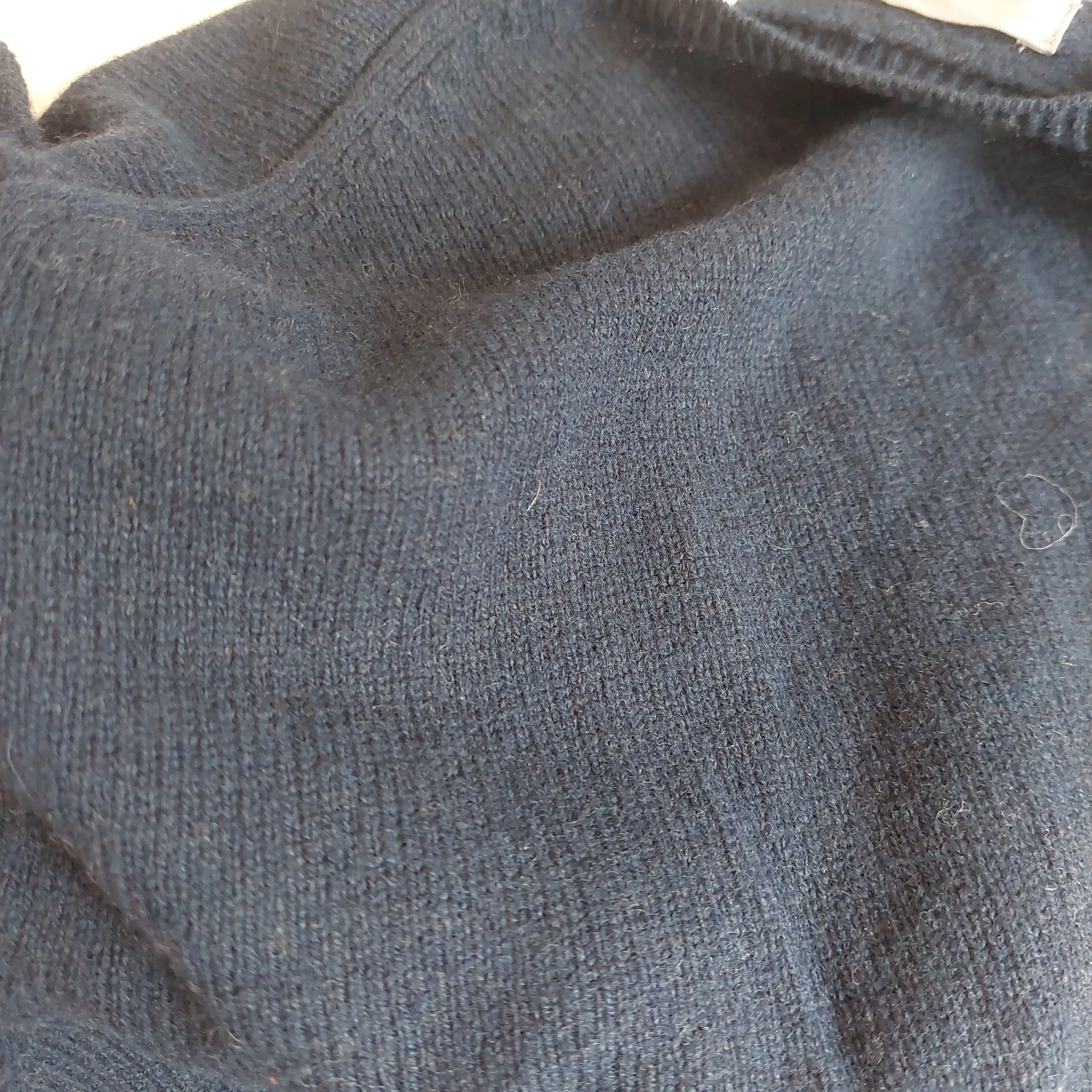 Marks & Spencer Navy Wool Men's Sweater | Pre Loved |