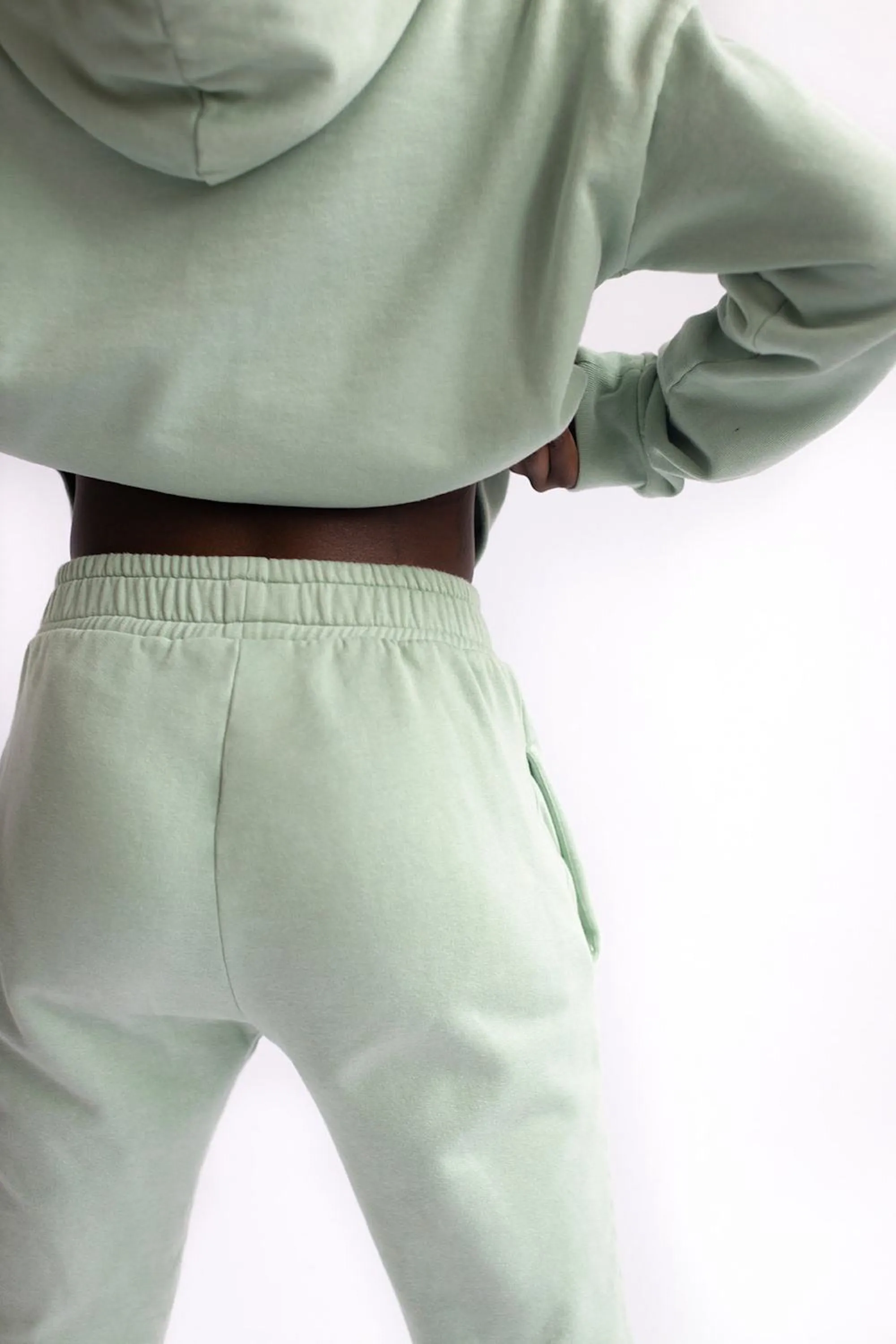 matcha green loose pants