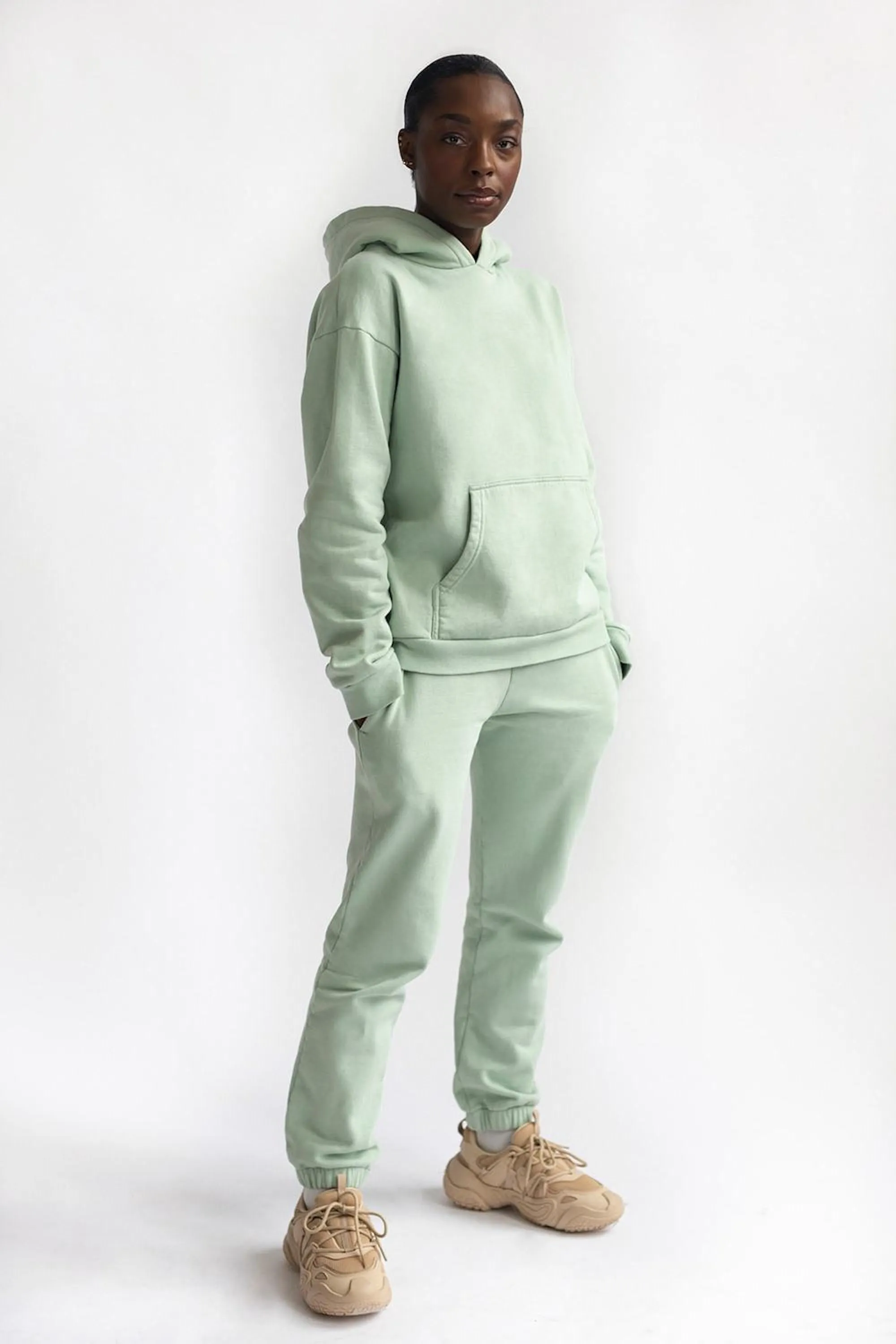 matcha green loose pants