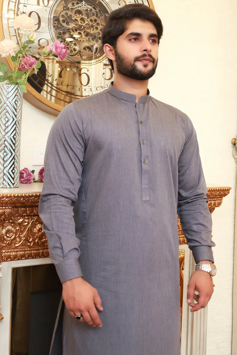 Men Premium Kameez Shalwar Charcoal