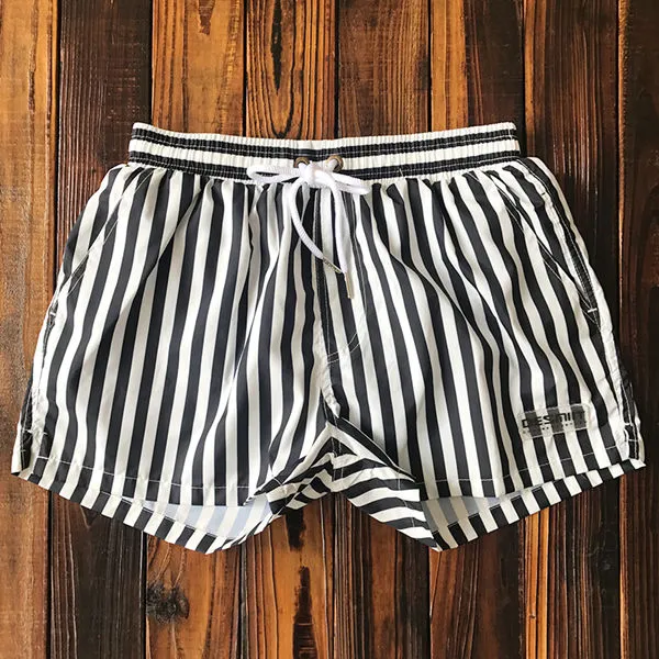 Men Striped Swimwear