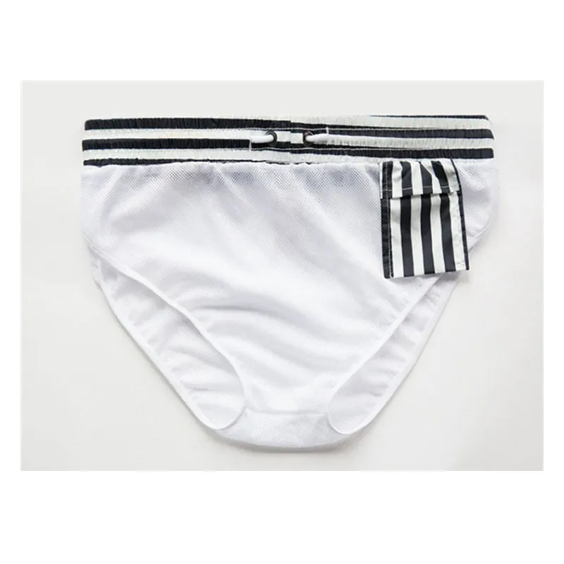 Men Striped Swimwear