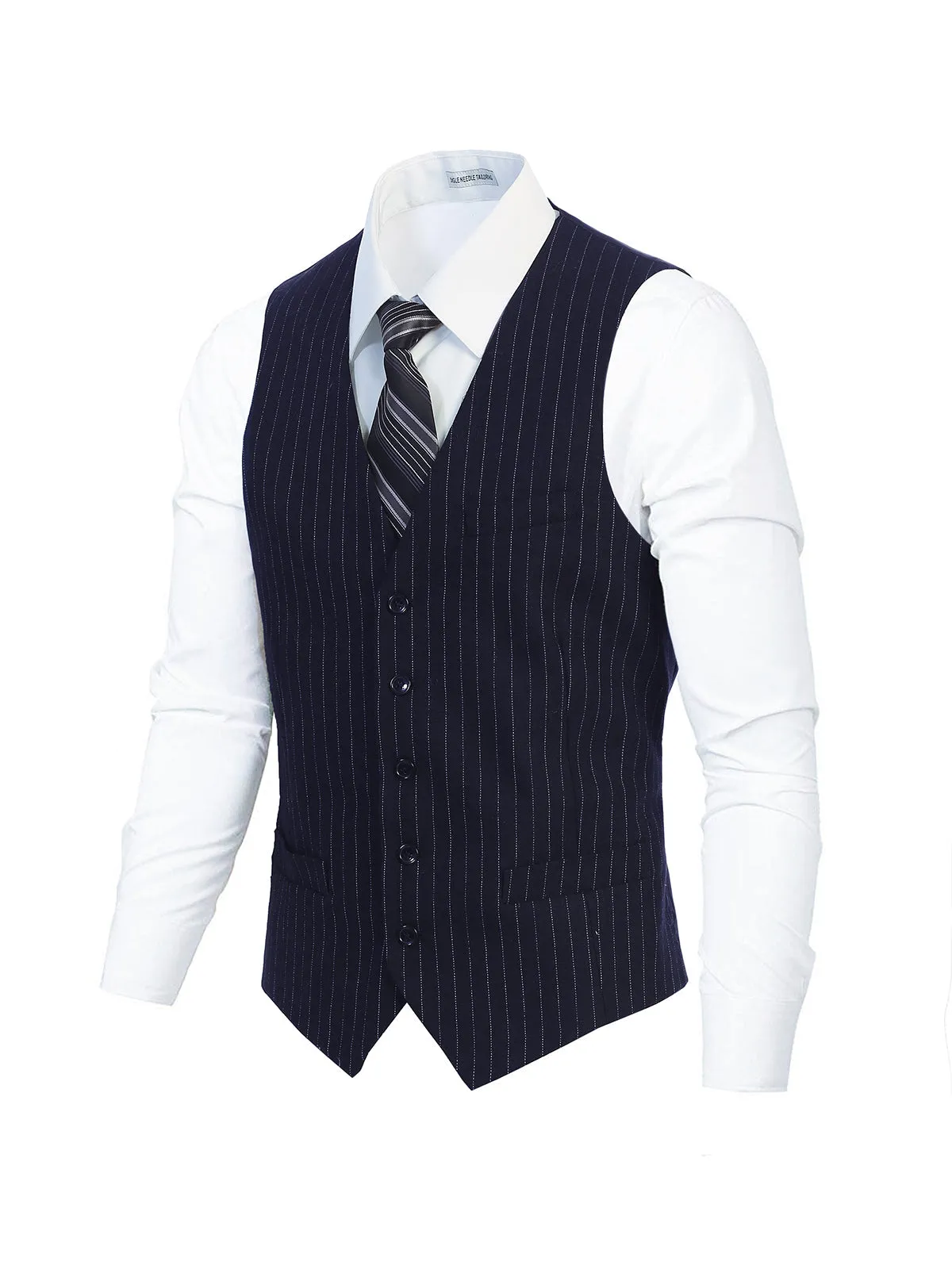 Men's Formal Pin Stripe Vest