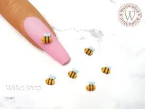 Mini Honey Bee 3D Handmade Nail Art Charm - 4 pcs