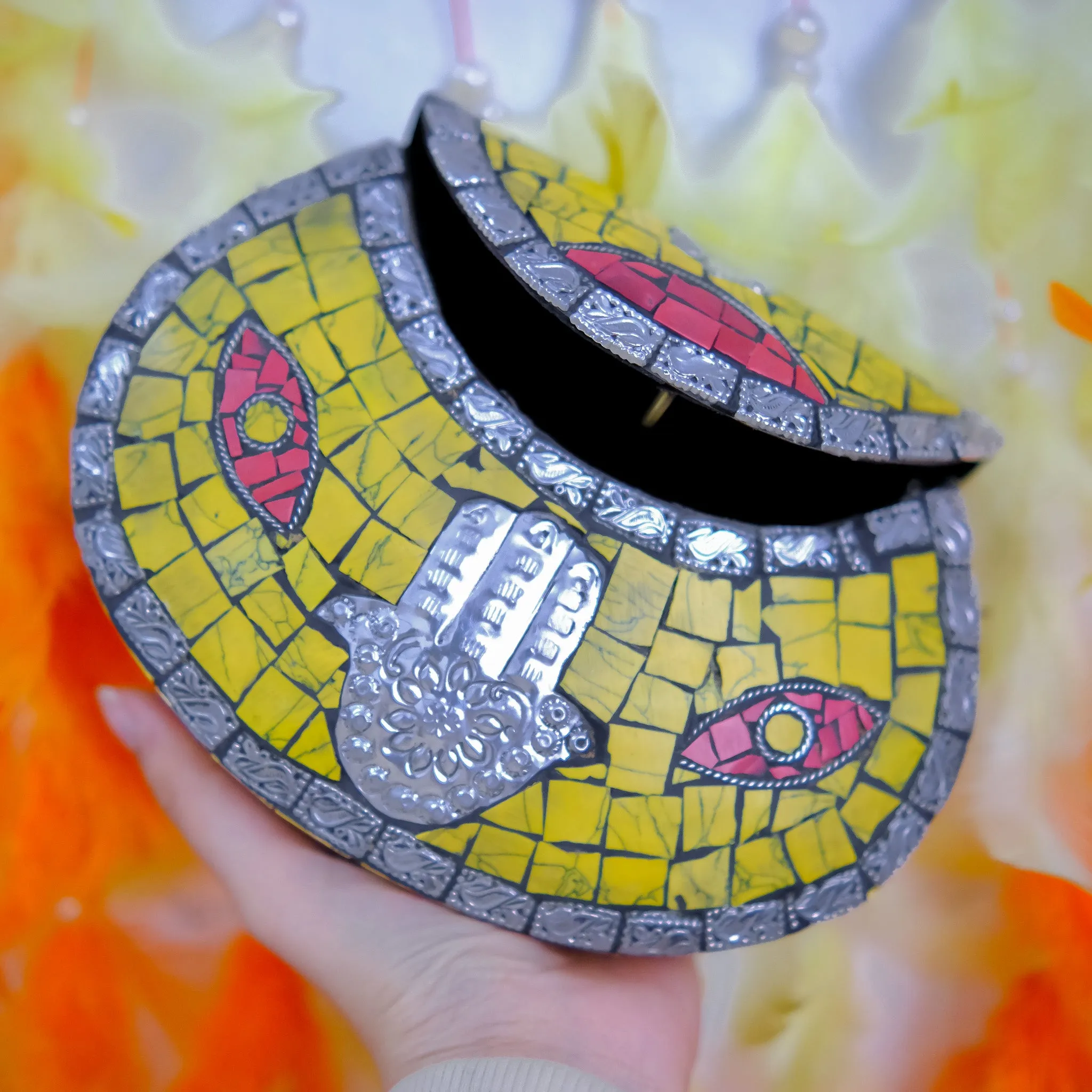 Mosaic Handmade Metal Clutch