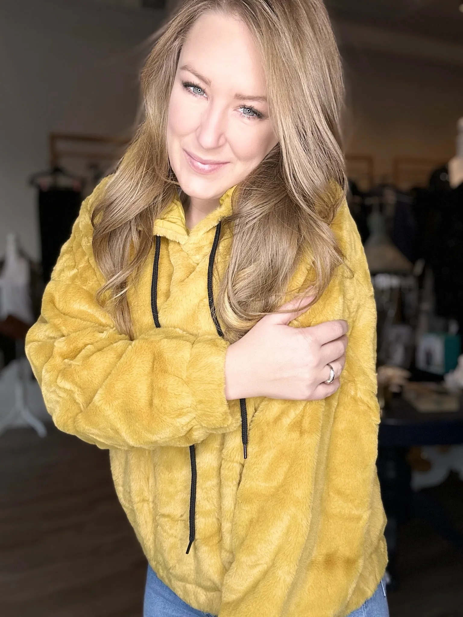 Mustard Cozy Hoodie