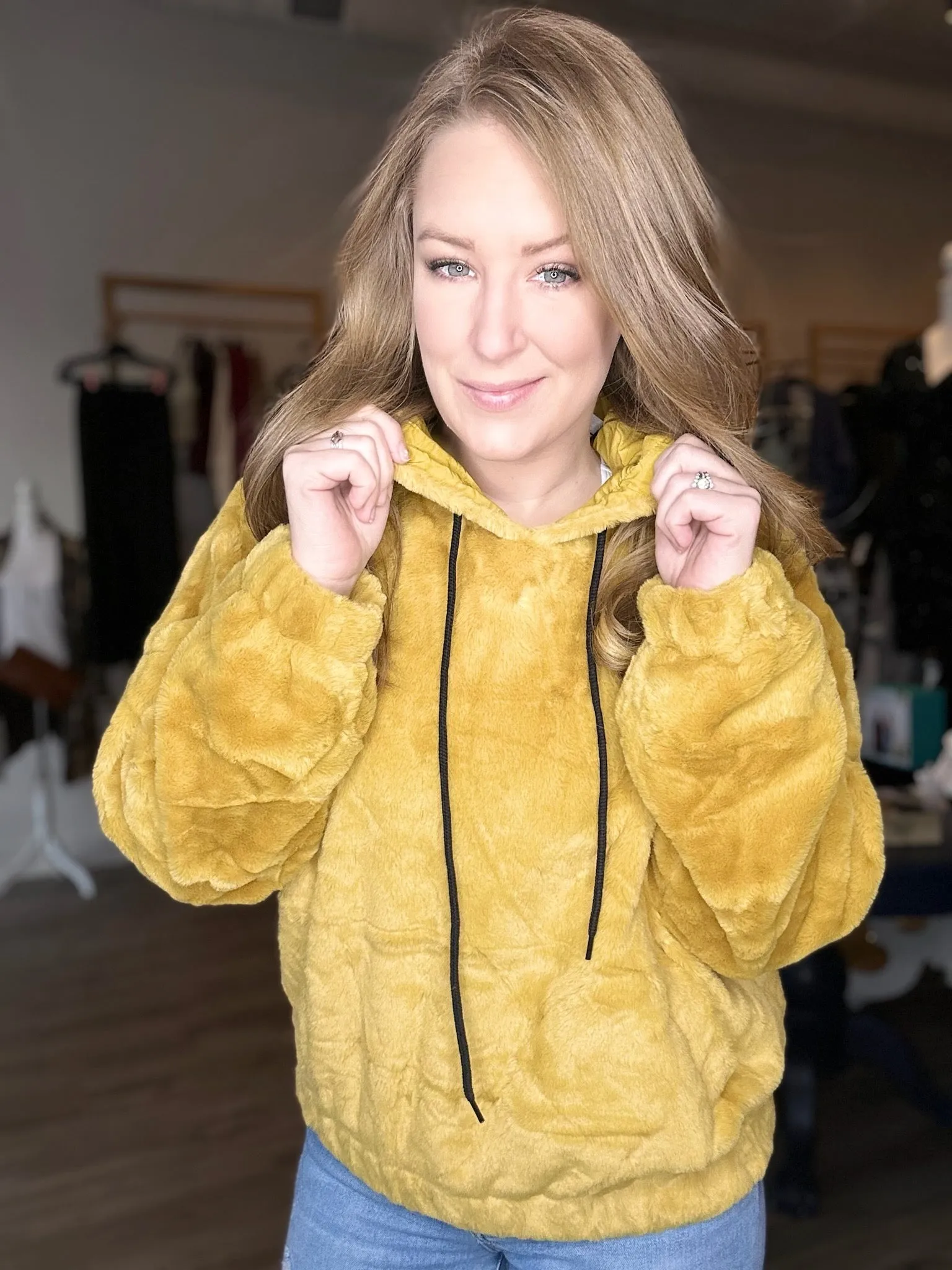 Mustard Cozy Hoodie