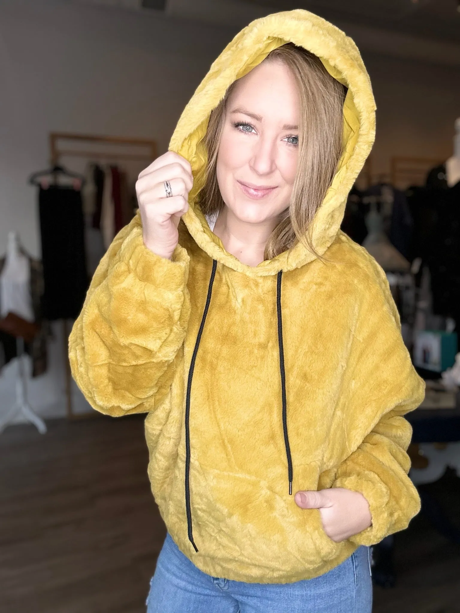 Mustard Cozy Hoodie