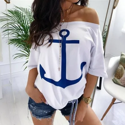 Off Shoulder Loose Casual Top