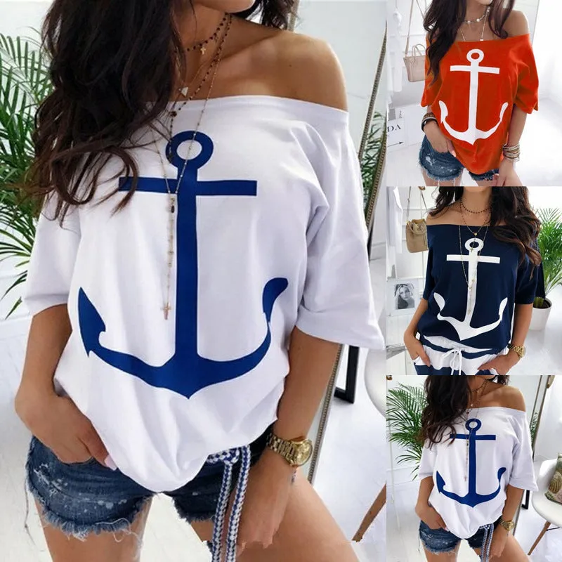 Off Shoulder Loose Casual Top