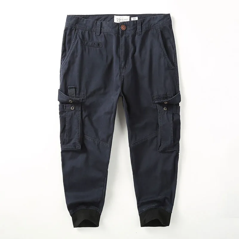 Outdoor Cotton Loose Pocket Men's Pants