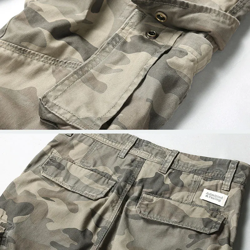 Outdoor Cotton Loose Pocket Men's Pants