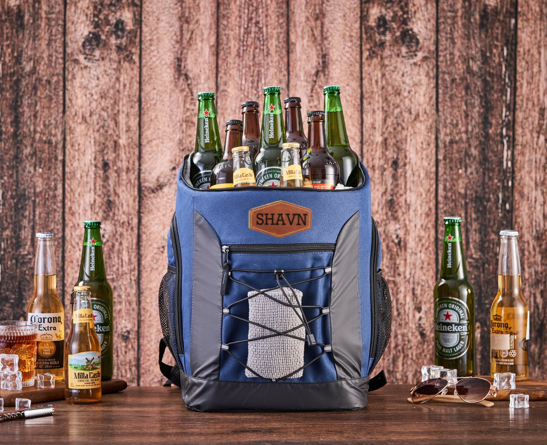 Personalized Beer Cooler Backpack, Insulated Cooler Bag, Gifts for Men, Groomsmen Gifts, Hiking Beach Picnic Cooler