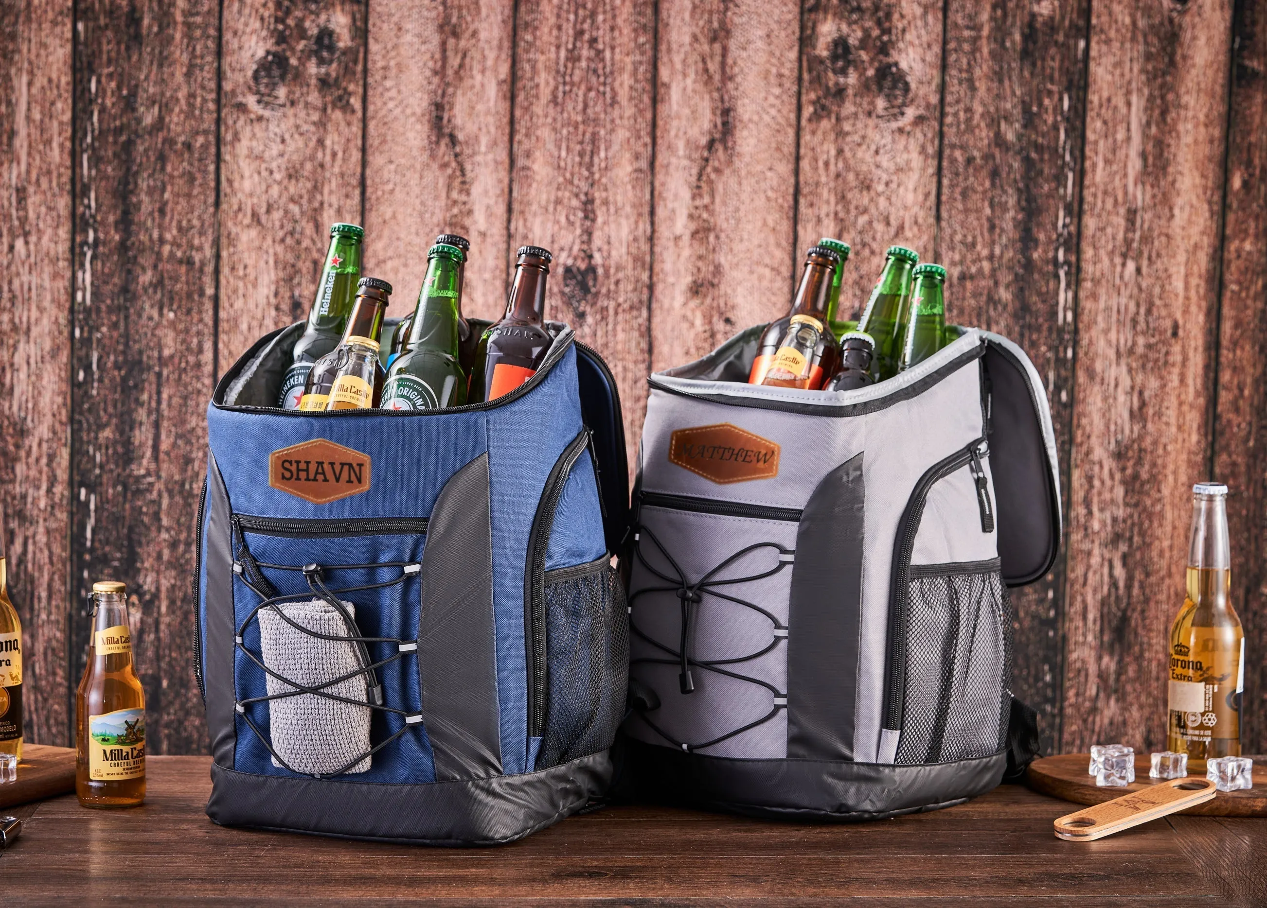 Personalized Beer Cooler Backpack, Insulated Cooler Bag, Gifts for Men, Groomsmen Gifts, Hiking Beach Picnic Cooler