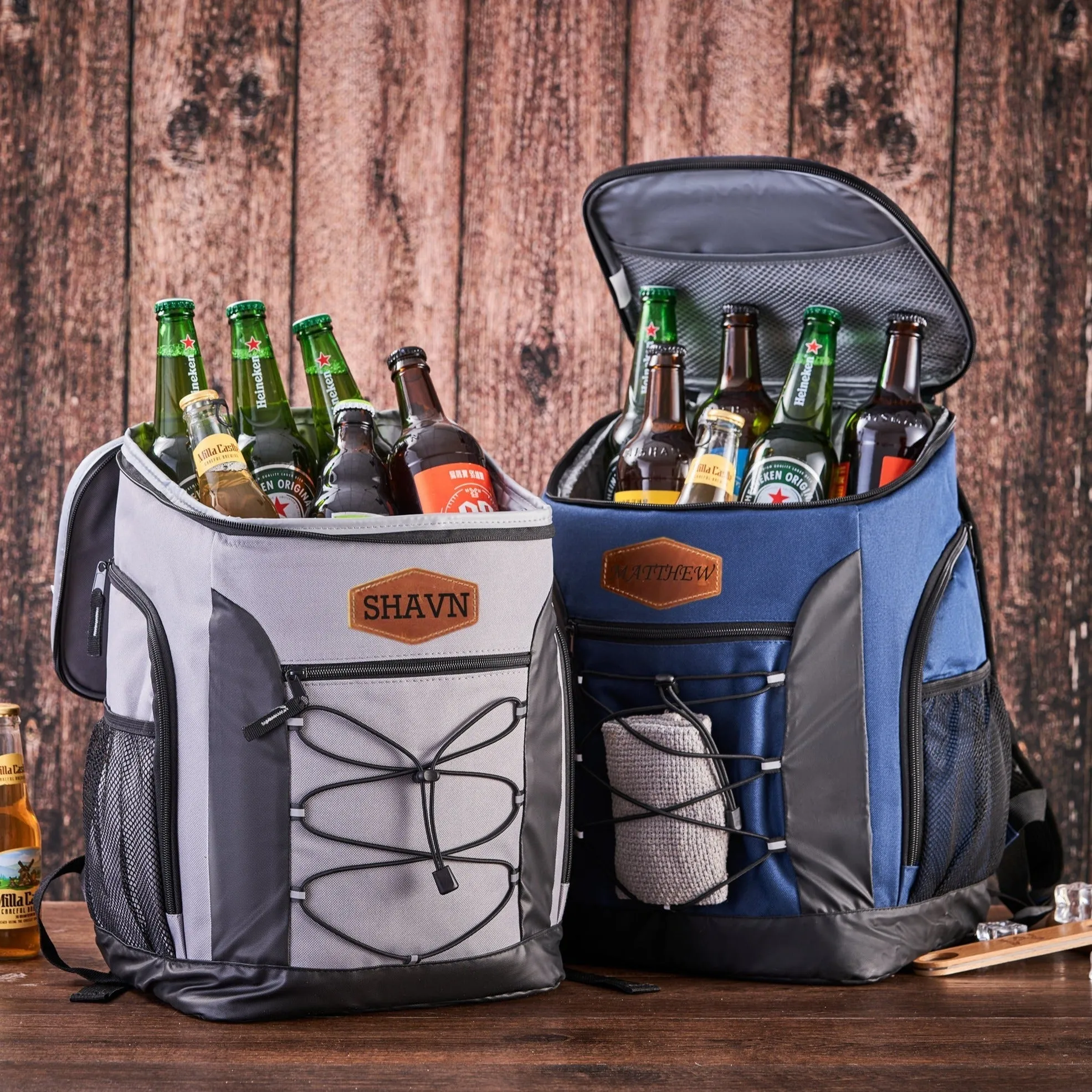 Personalized Beer Cooler Backpack, Insulated Cooler Bag, Gifts for Men, Groomsmen Gifts, Hiking Beach Picnic Cooler