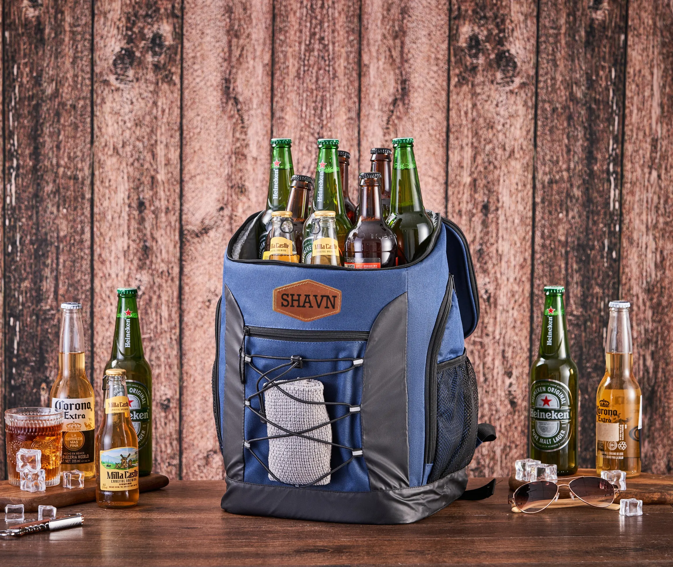 Personalized Best Man Proposal Gift, Beer Cooler Backpack, Engraved Hiking Beach Picnic Cooler