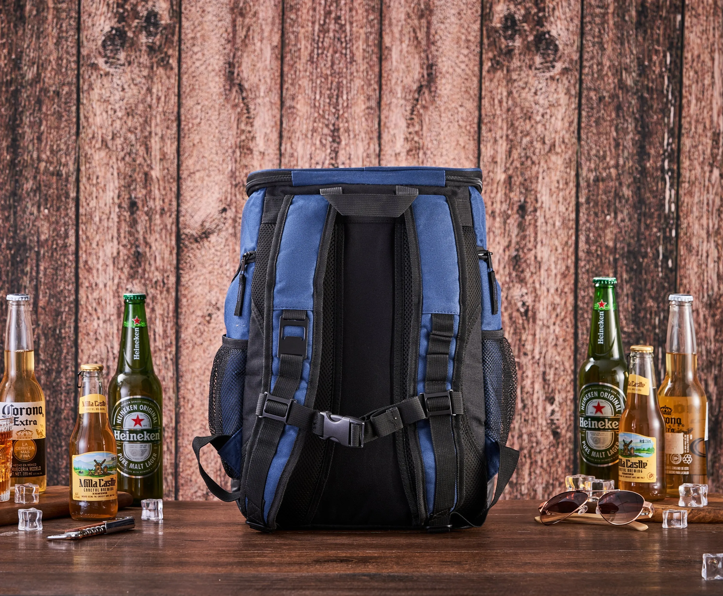 Personalized Groom Gift, Groomsmen Beer Cooler Backpack, Engraved Hiking Beach Picnic Cooler