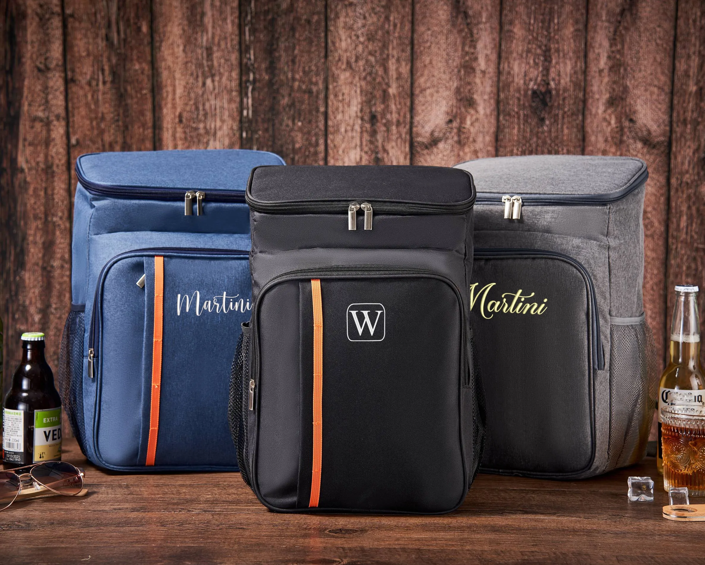 Personalized Groomsmen Gifts, Insulated Backpack, Engraved Hiking Beach Picnic Cooler Backpack