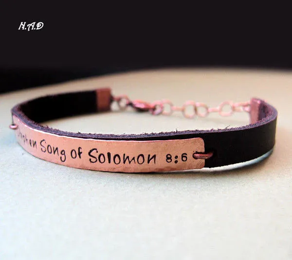 Personalized Leather Bracelet for Women