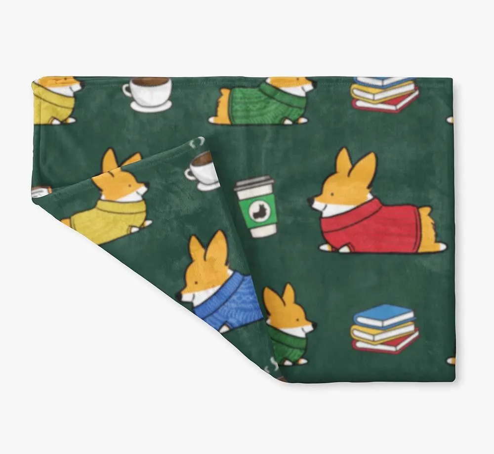 "Cozy Corgis" Fleece Blanket | 3 Sizes