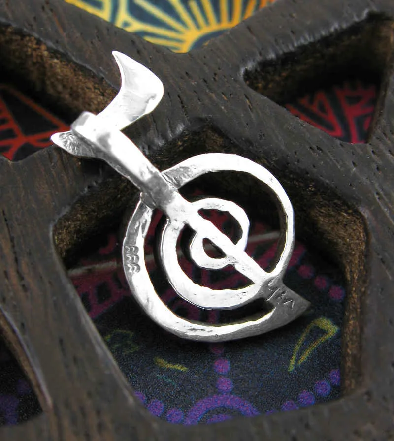 Reiki Cho Ku Rei Symbol Pendant, Handmade