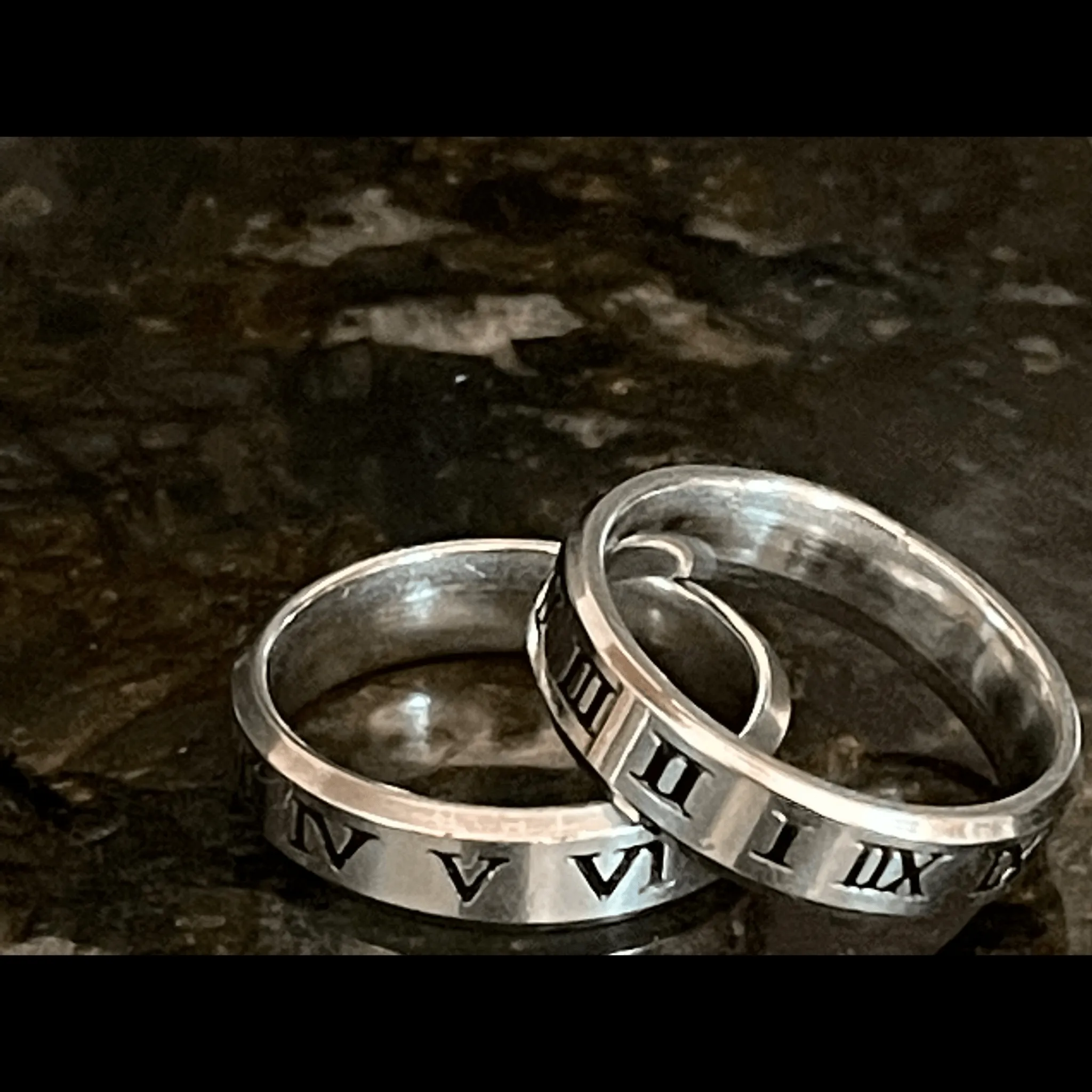 Roman Numeral Ring Men