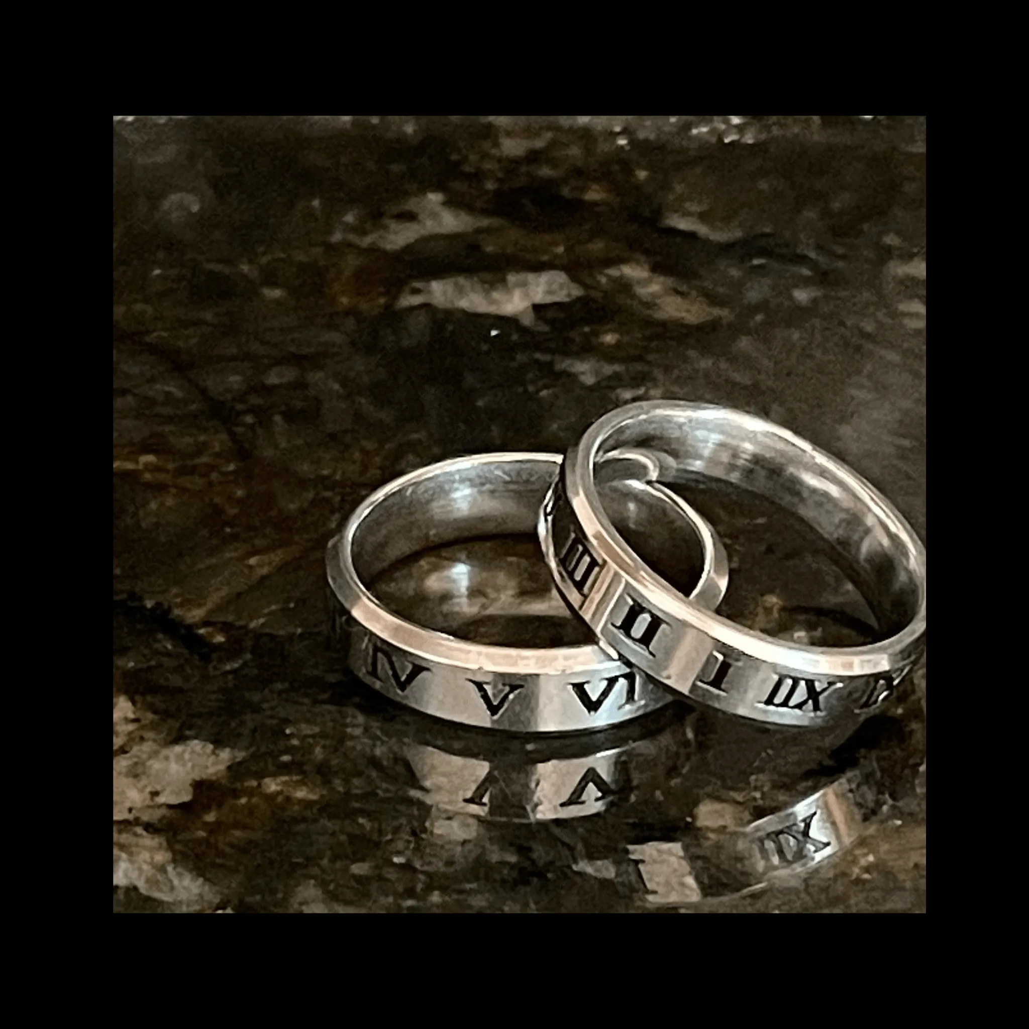 Roman Numeral Ring Men