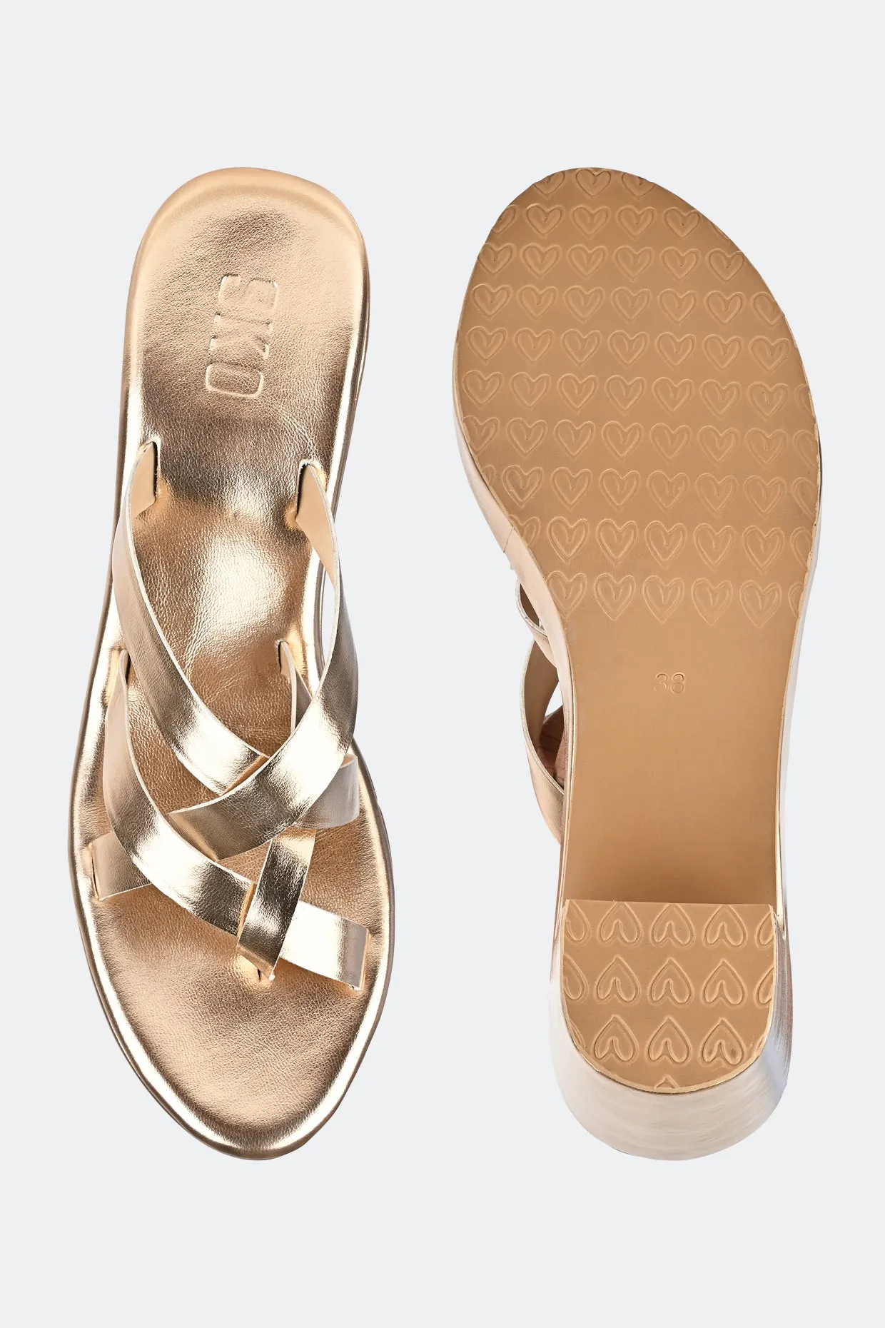 Salvadore Platforms in Gold For Women