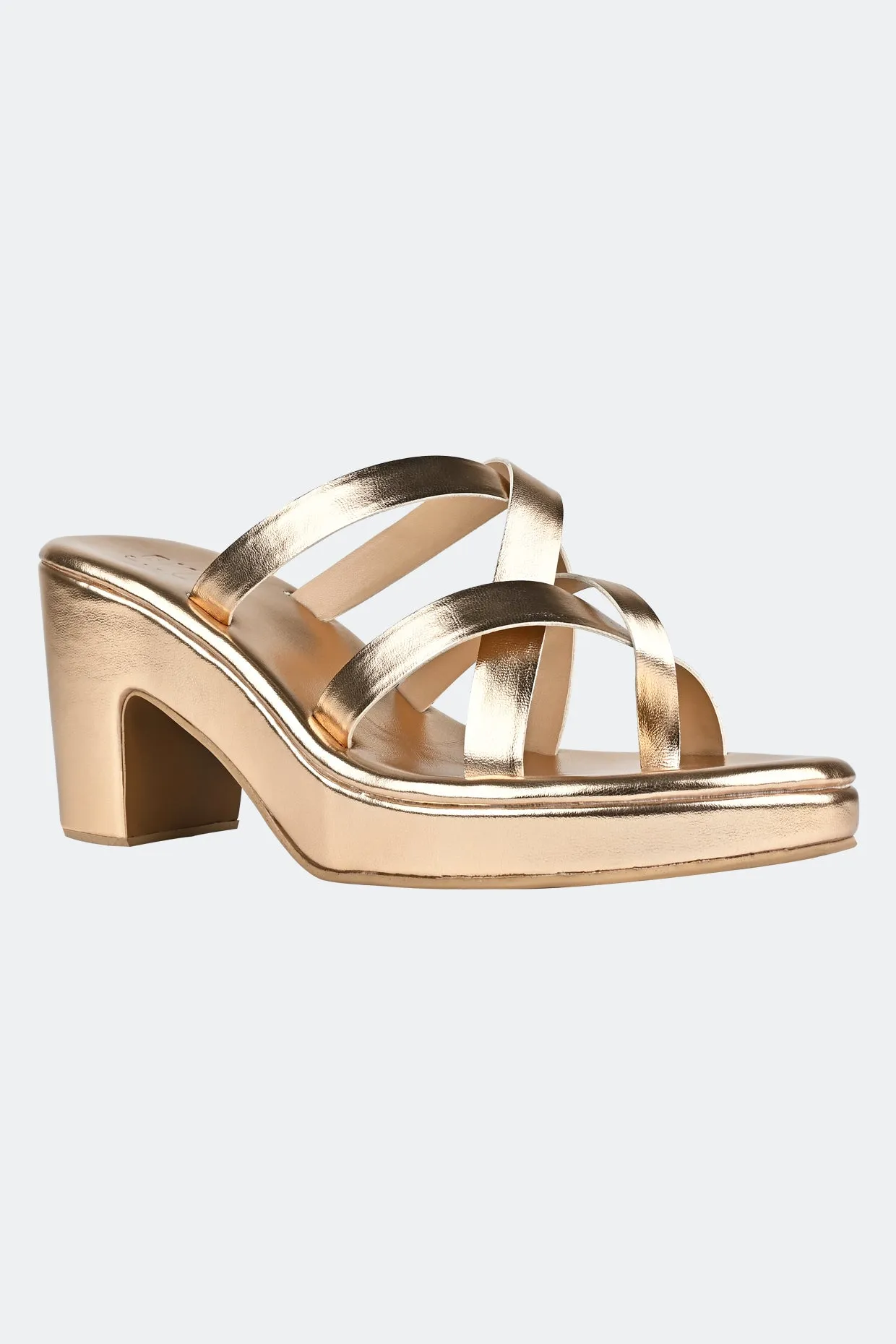 Salvadore Platforms in Gold For Women