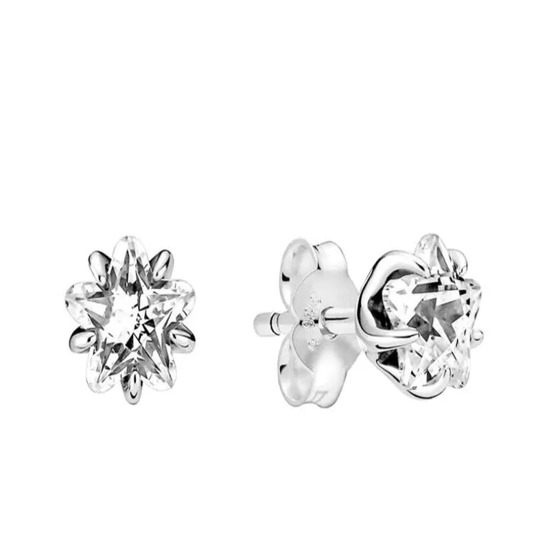 Sterling Silver Stud Women Earrings