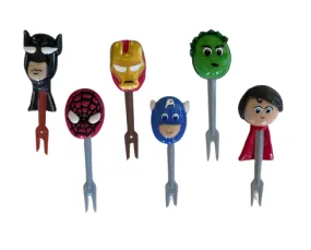 Superhero Handmade Food Picks